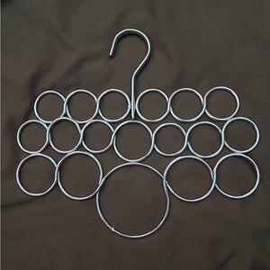 Scarf Belt Hanger Closet Organizer Silver Metal  NEW